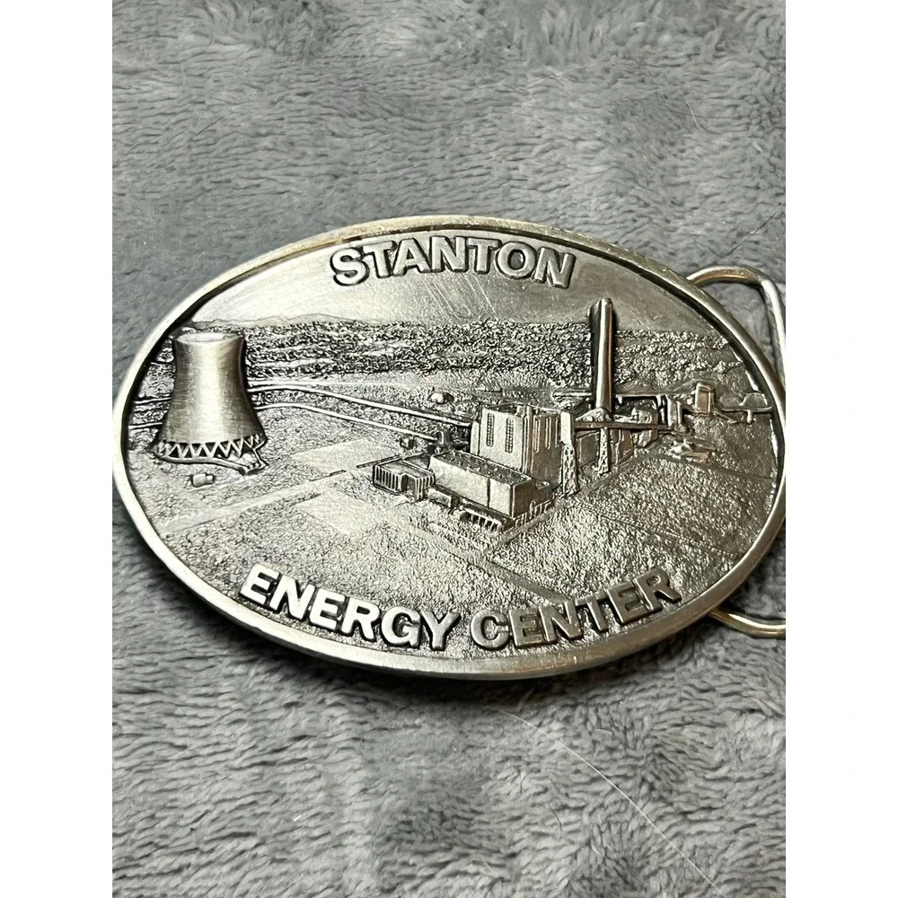 1985 Stanton Energy Center Belt Buckle Orlando Utilities Commission OUC Florida
